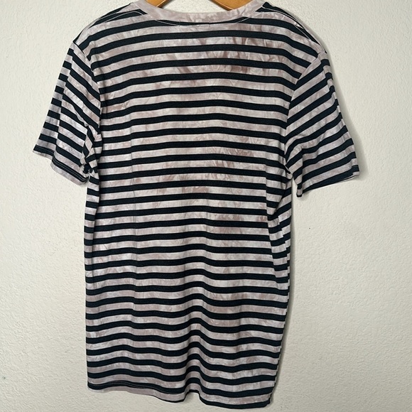 NWOT Drifter Men’s Striped VNeck Tee Black Tan Size Large - Picture 9 of 11